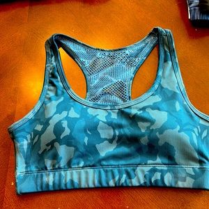 Blue Camo Bomber Bra